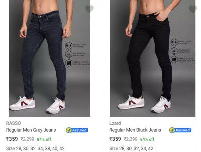 Men's Jeans @ Flat ₹359