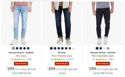 Men's Jeans from ₹299