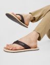 Men's logo print flip-flop slippers...