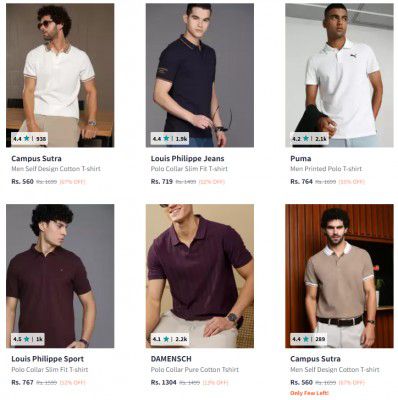 [ All Brand ] Men's Polo Tshirts at 90% Off | Start @167