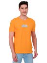 Men's Round Neck Regular Fit T-Shirt 100% Pure Cotton with Bio Wash (Yellow)...