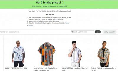 Men's Shirt & T-shirts Loot | Buy 1 Get 1 Free