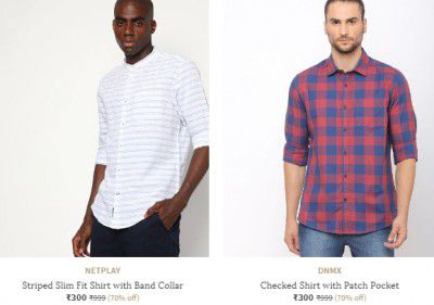 Mens Shirts Starts ₹300