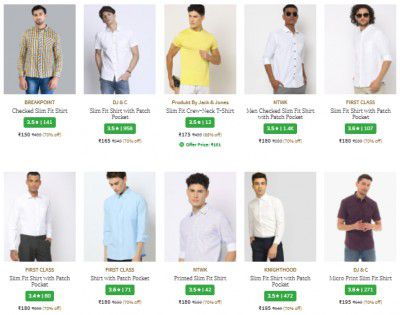 [ All Brand ] Mens Shirts Start At Rs.150