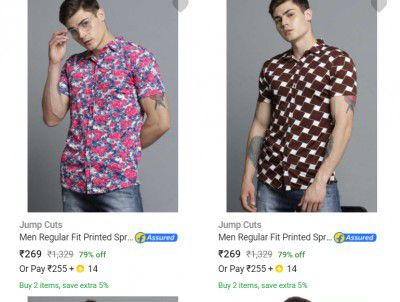 Mens Shirts Upto 80% Off 