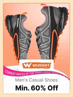 Men's Shoes @ minimum 60% off on Flipkart Big Billion Days  