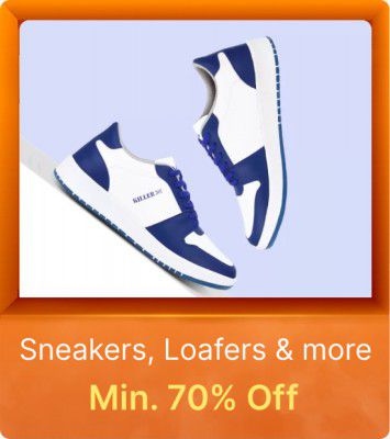 Casual Men's Shoes @ minimum 70% off on Flipkart Big Billion Days Sale