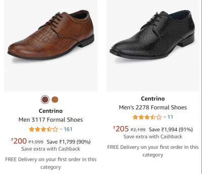 Men's Shoes at Minimum 90% off