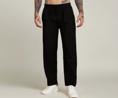 Men’s Slim Fit Trouser | Casual Bottoms with Elastic Waist & Drawstring
