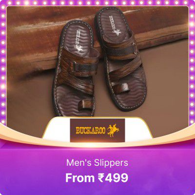 Men's Slippers starts from Rs 499 on Flipkart Big Billion Days  