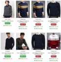 Men's Sweaters up to 77% off Starting at ₹175...