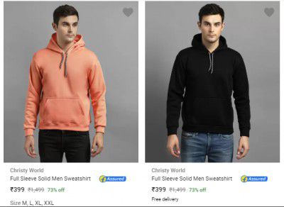 Men's Sweatshirts @ ₹399