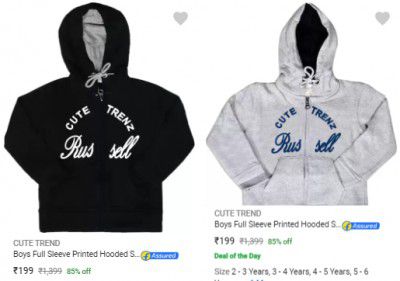 Men's Sweatshirts & hoodies Starts ₹199