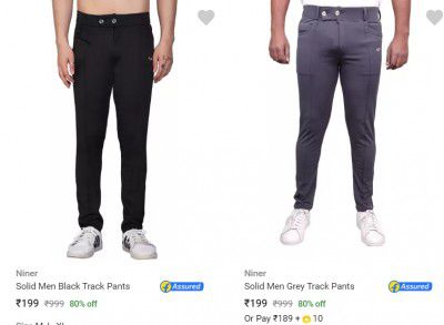 Mens Track Pants Starting @ Rs 189