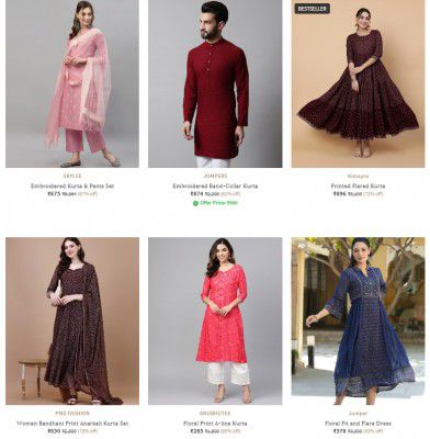 Ajio: Men's & Women's Clothing Under Rs 899