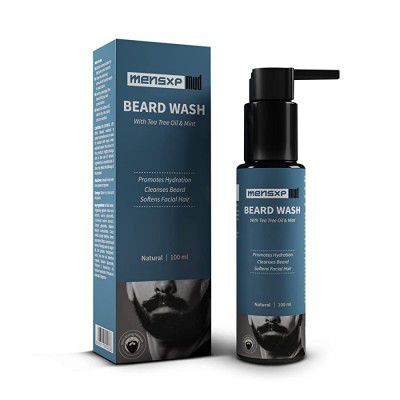 MensXP Mud Beard Wash With Tea Tree & Mint, 100 ml