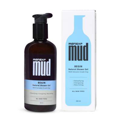 MensXP Mud Natural Shower Gel With Volcanic Crude Clay 300 ml