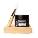 MensXP Mud Quick Detox Black Clay Face Mask With Activated Charcoal (For All Skin Types) 50 g With Applicator Brush...