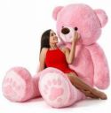 MentalLook stuffed toys 4 feet pink teddy bear - 125 cm  (Pink)...