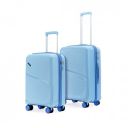 Meridian Set of 2 Trolley Bags Cabin + Medium Polypropylene Hard Suitcase...