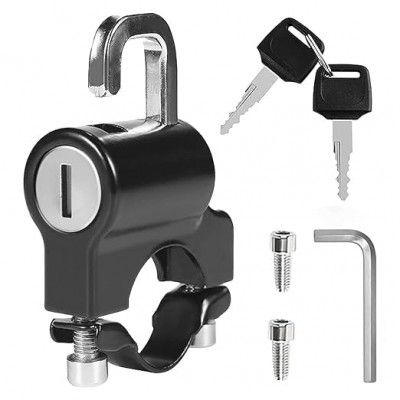 Pitrukrupa Enterprise Metal Universal Motorcycle Helmet Lock for Bike Handle