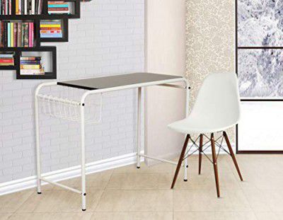 Metallika FK/ST/1127 Study Desk (Glossy Finish, White) By FurnitureKraft