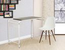 Metallika FK/ST/1127 Study Desk (Glossy Finish, White) By FurnitureKraft...