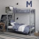 METALMASTER Twin Over Twin Metal Bunk Bed Without Matterss...