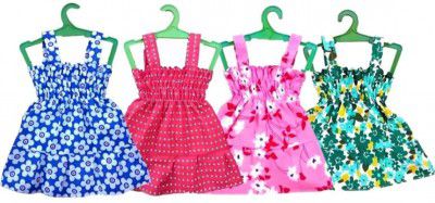 meticulous Baby Girls Midi/Knee Length Party Dress (Multicolor, Sleeveless)