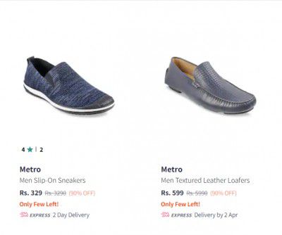 Metro Footwear at 90% off