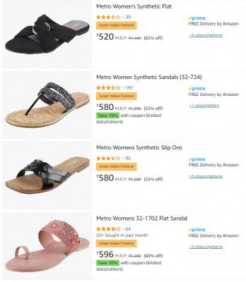Metro Womens Footwear Min 60% - 80% OFF