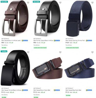 Metronaut Belts Upto 89% off | Starst ₹130
