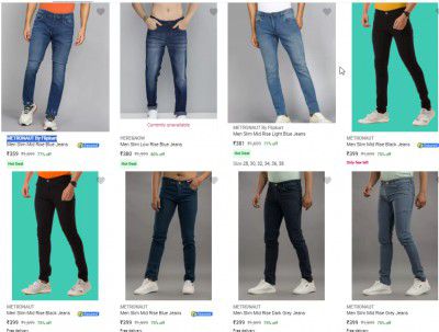 Metronaut Mens Jeans Starts @355/-