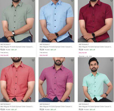 Upto 87% Off On METRONAUT By Flipkart Men's Shirt | Starts at ₹194