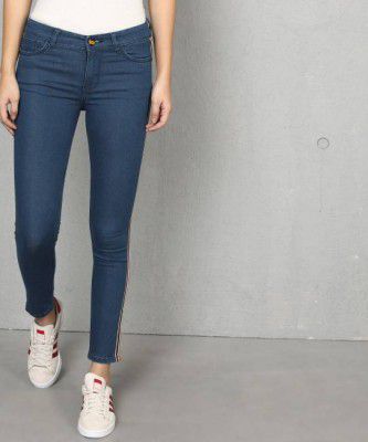 METRONAUT By Flipkart  Women Skinny Mid Rise Blue Jeans