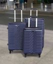 METRONAUT Hard Body Set of 3 Luggage 4 Wheels - Pivot -3 (30 + 26 + 22 ) - Blue...