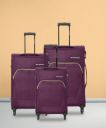 METRONAUT  Soft Body Set of 3 Luggage - Supreme Combo Set (30inch+26inch+22inch) - Purple...