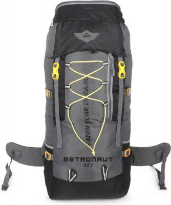 METRONAUT Trekking Bag For Hiking/Camping/Outdoor Sports with Rain Cover Rucksack - 65 L  (Grey)