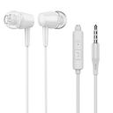 Meyaar RP-2280 Edition Wired Durable Metal Earphones Earbuds with Microphone & Deep Bass Clear Sound Noise Isolating in Ear Headphones, Stereo Ear Buds for Cell Phones, Laptop, Tablet (Metal White)...