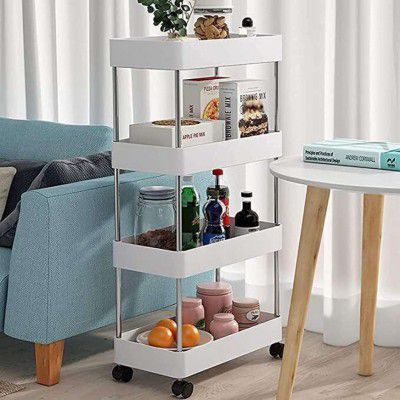 MGKENTERPRISE 4 Compartments plastic Organizer Drawer (White)
