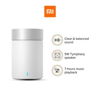 Mi Pocket 2 Bluetooth with Full Bass 5W Speaker up to 7 hr Battery Life Speakers (White)