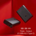 Mi Pocket Power Bank Pro Black 10000mAh, Triple Output and Dual Input Port, 22.5W Ultra Fast Charging...