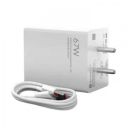 Mi Sonic Charge 3.0 Combo 67W Type A Fast Charger (Type A to Type C Cable, Quick Charge 3.0, White)...