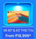 Mi TVs @ Rs. 18999 on Flipkart's Big Billion Days Sale...
