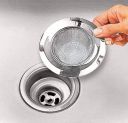 MICASHU Kitchen Sink Stainless Steel Push Down Strainer  (11 cm Set of 1)...