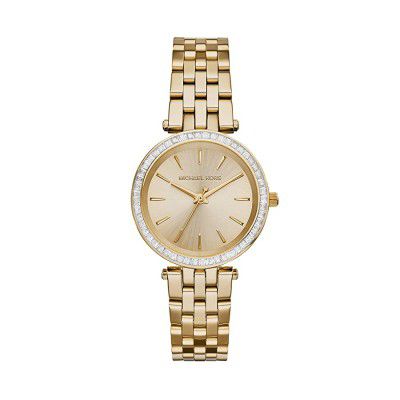 Michael Kors Analog Womens Wrist Watch, MK3365, (Gold Dial, Gold Band)