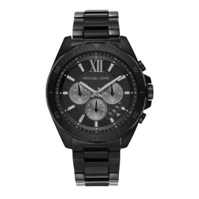 MICHAEL KORS Mens Black Dial Chronograph Watch - WFIMK-8858I