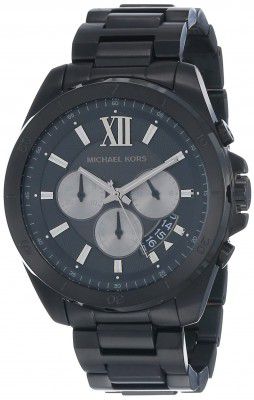 Michael Kors Mens Brecken Quartz Watch with Stainless Steel Strap