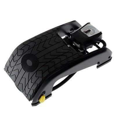MICHELIN 12206 Analogue Double Barrel Foot Pump with Rubber Feet