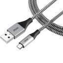 Micro USB 6 Feet Cable with Khali Tough Bullet Proof Material (Black)...